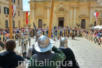 Rievocazione di una battaglia medievale a Mdina