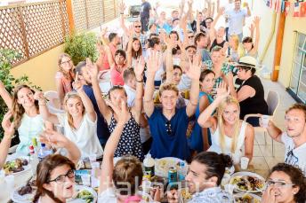 Barbecue sul tetto della scuola di lingua a St. Julians